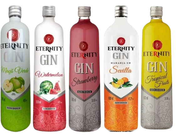Caixa Gin Eternity 900ml C/6 - Sabores